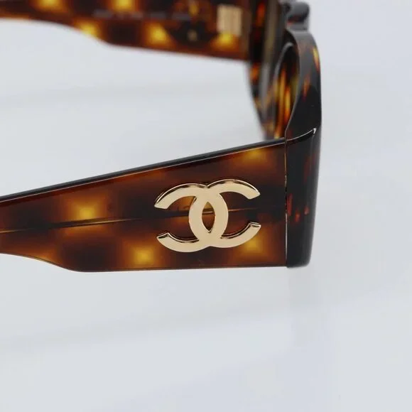 CHANEL Sunglasses plastic Brown CC Auth yk19645V - Picture 8 of 15